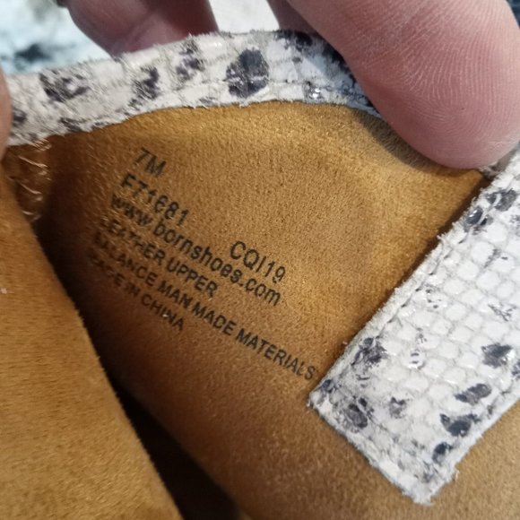 Born Wynd Snake Print Leather Ankle Western Bootie - Picture 6 of 8